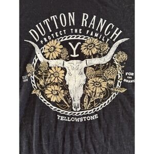 Yellowstone Dutton Ranch Women's‎ T-Shirt Size XS Dark Gray